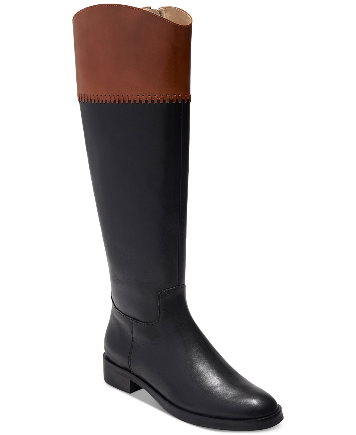 Women's Adaline Whip-Stitch Riding Boots - Black, Brown