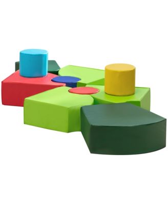 10-Piece Rearrangeable Foam Play Set for Creativity and Shape Discovery, Baby Soft Play Equipment with Easy-to-Clean Surface, Toddler Educational Toy for 18 Month Old Girls & Boys