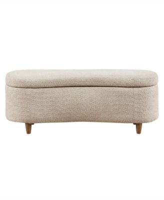 Bailey 48"W Boucle Flip Top Storage Bench