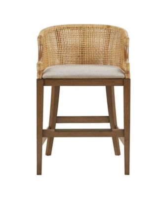 Playa 25" High Handcrafted Rattan Counter Stool