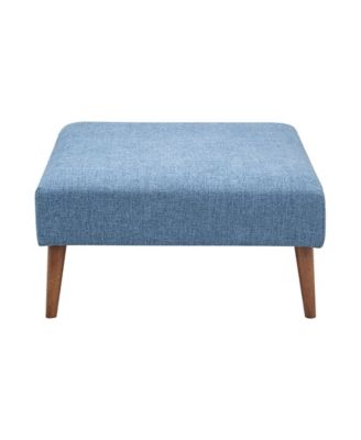Maise 35" Round Fabric Upholstered Ottoman