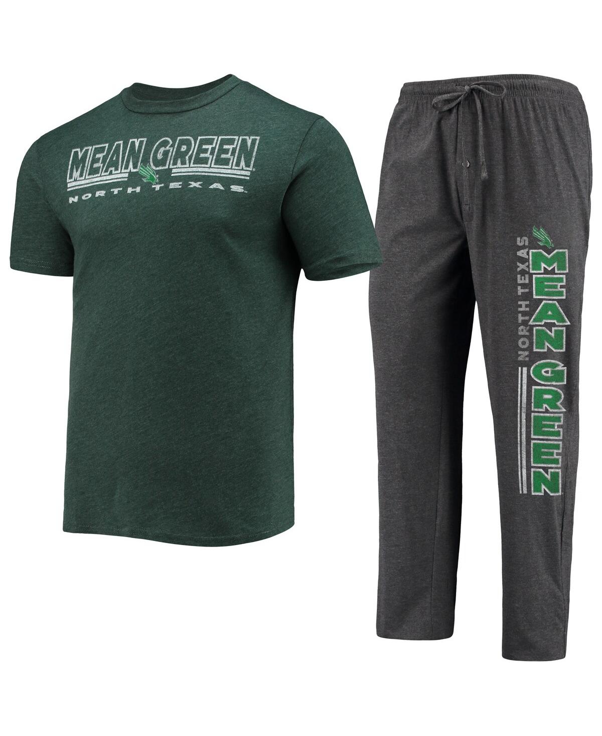 Men's Concepts Sport Kelly Green North Texas Mean Green Meter T-shirt and Pants Sleep Set - Kelly Green