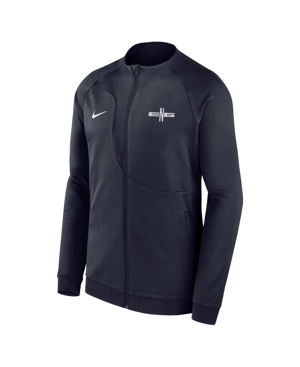 Shop Nike Men's  Blue England National Team Academy Pro Anthem Raglan Performance Full-zip Jacket