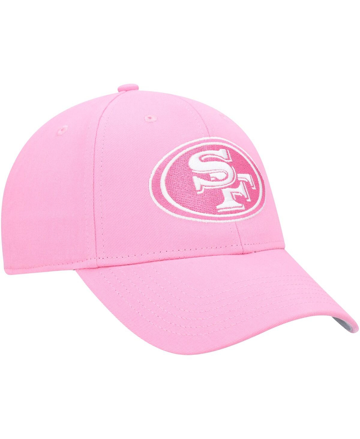 47 Brand Big Girls ' Pink San Francisco 49ers Rose Mvp Adjustable Hat In Pink