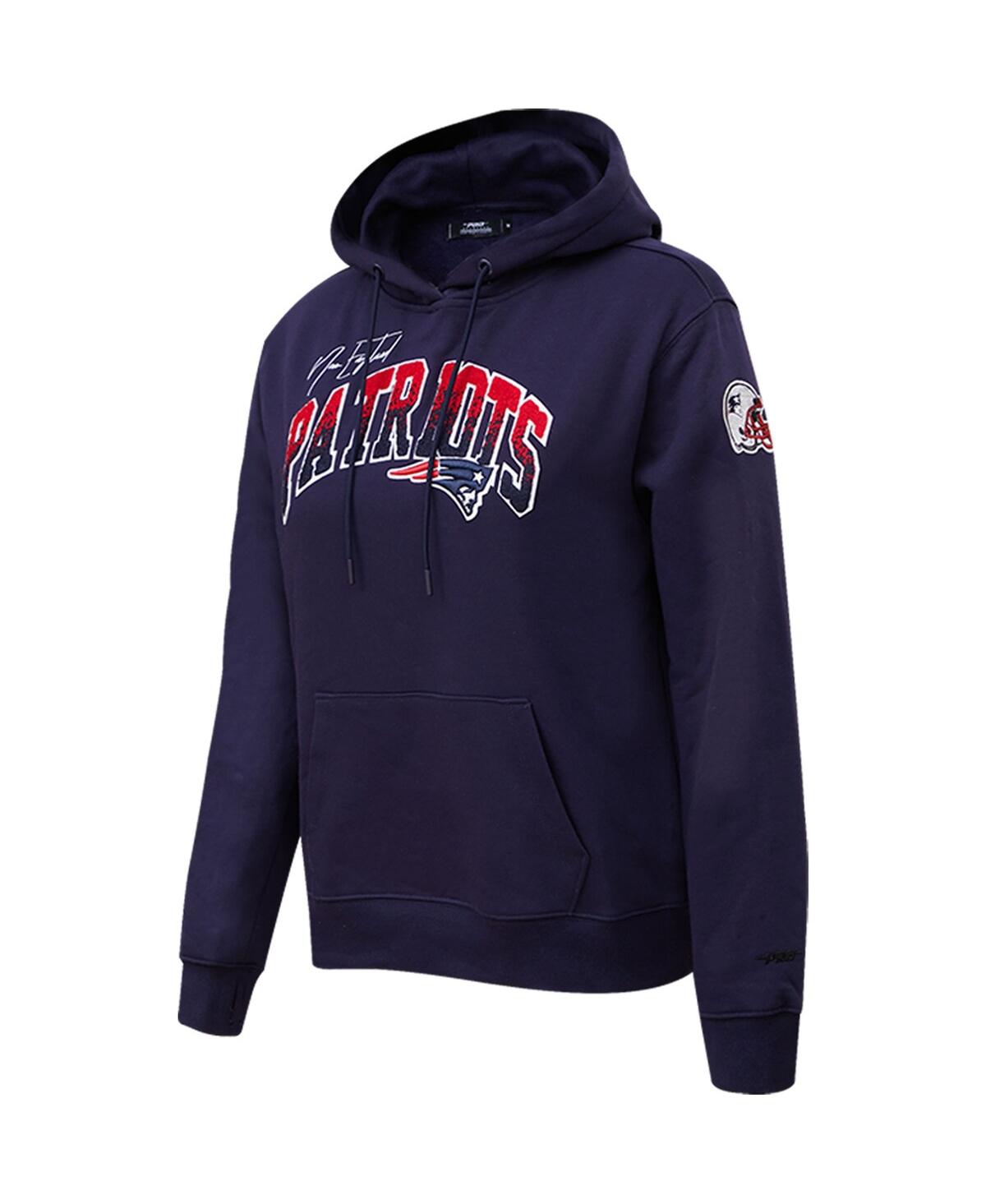 Shop Pro Standard Women's  Navy New England Patriots Local Patch Pullover Hoodie