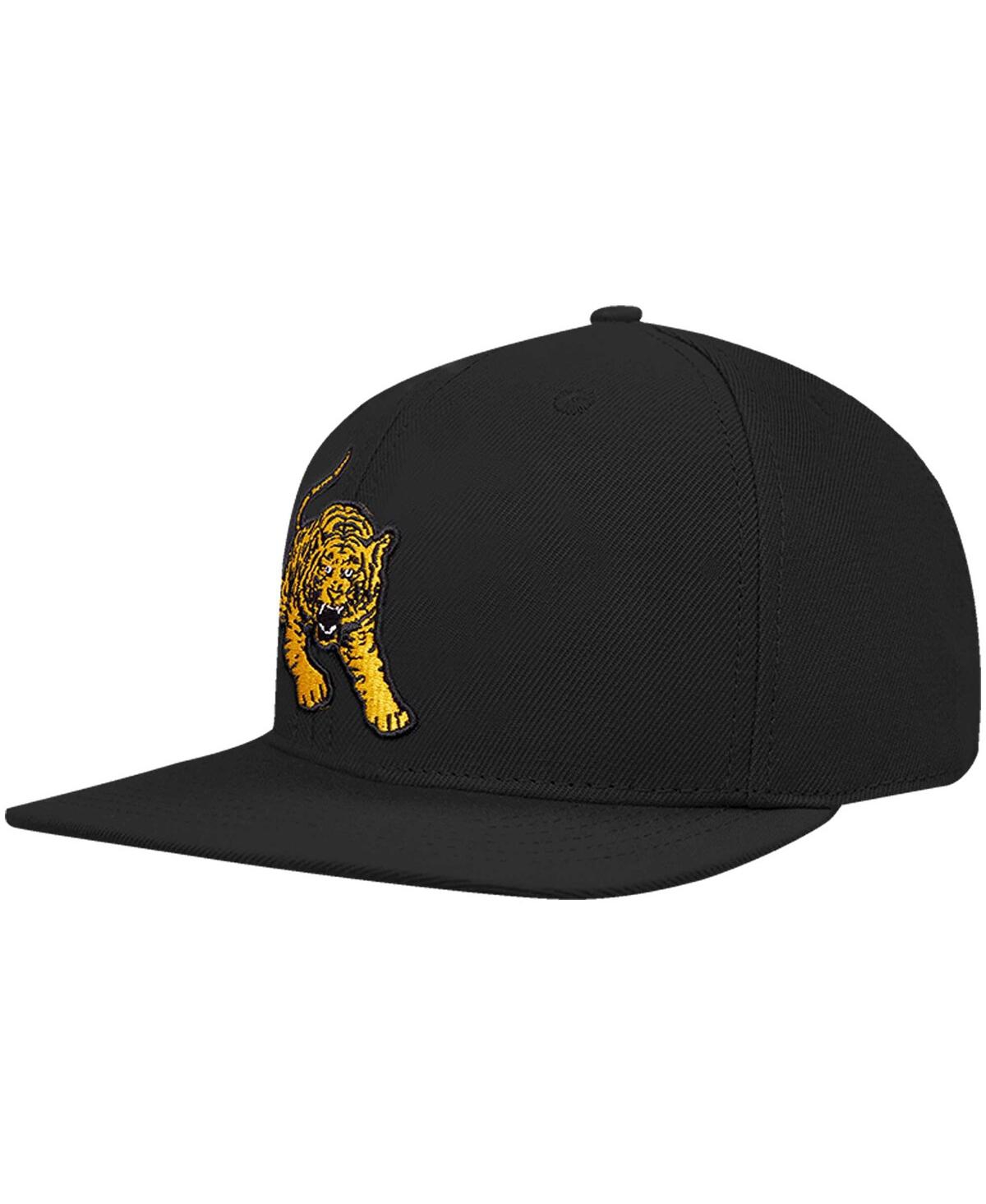 Men's Pro StandardTuskegee Golden Tigers Arch Over Logo Evergreen Snapback Hat - Black
