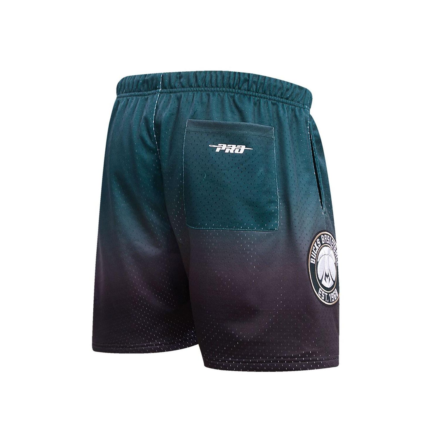Men's Purple, Hunter Green Milwaukee Bucks Ombre Mesh Shorts