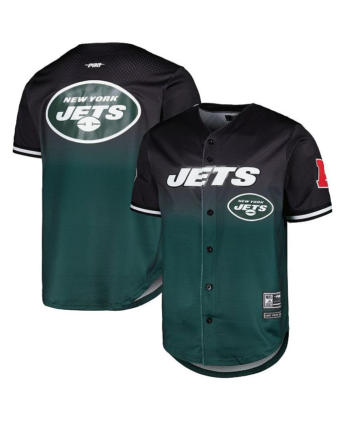 Pro Standard Men's Black, Green New York Jets Ombre Mesh Button-Up Shirt -  Macy's