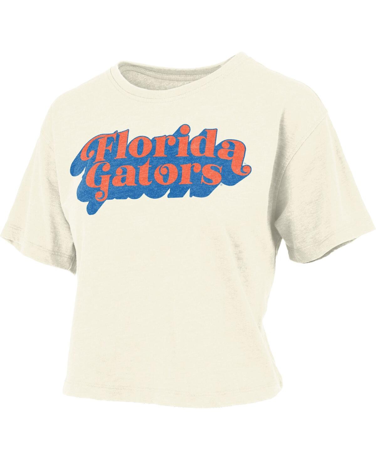 Shop Pressbox Women's  White Florida Gators Vintage-inspired Easy T-shirt