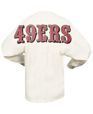 Spirit Jersey Women's Cream San Francisco 49ers Wordmark T-shirt