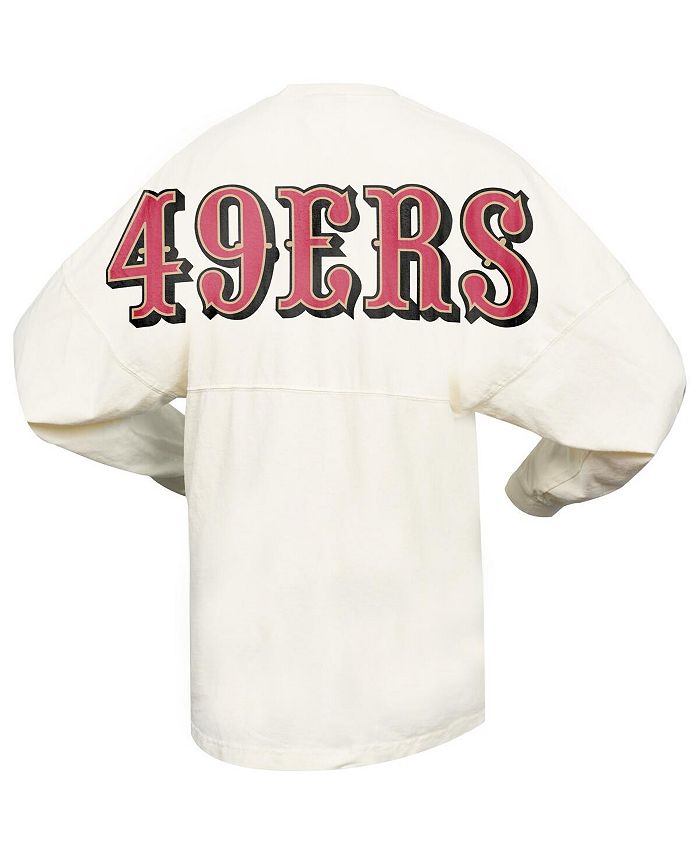 Spirit Jersey Women s Cream San Francisco 49ers Wordmark T shirt