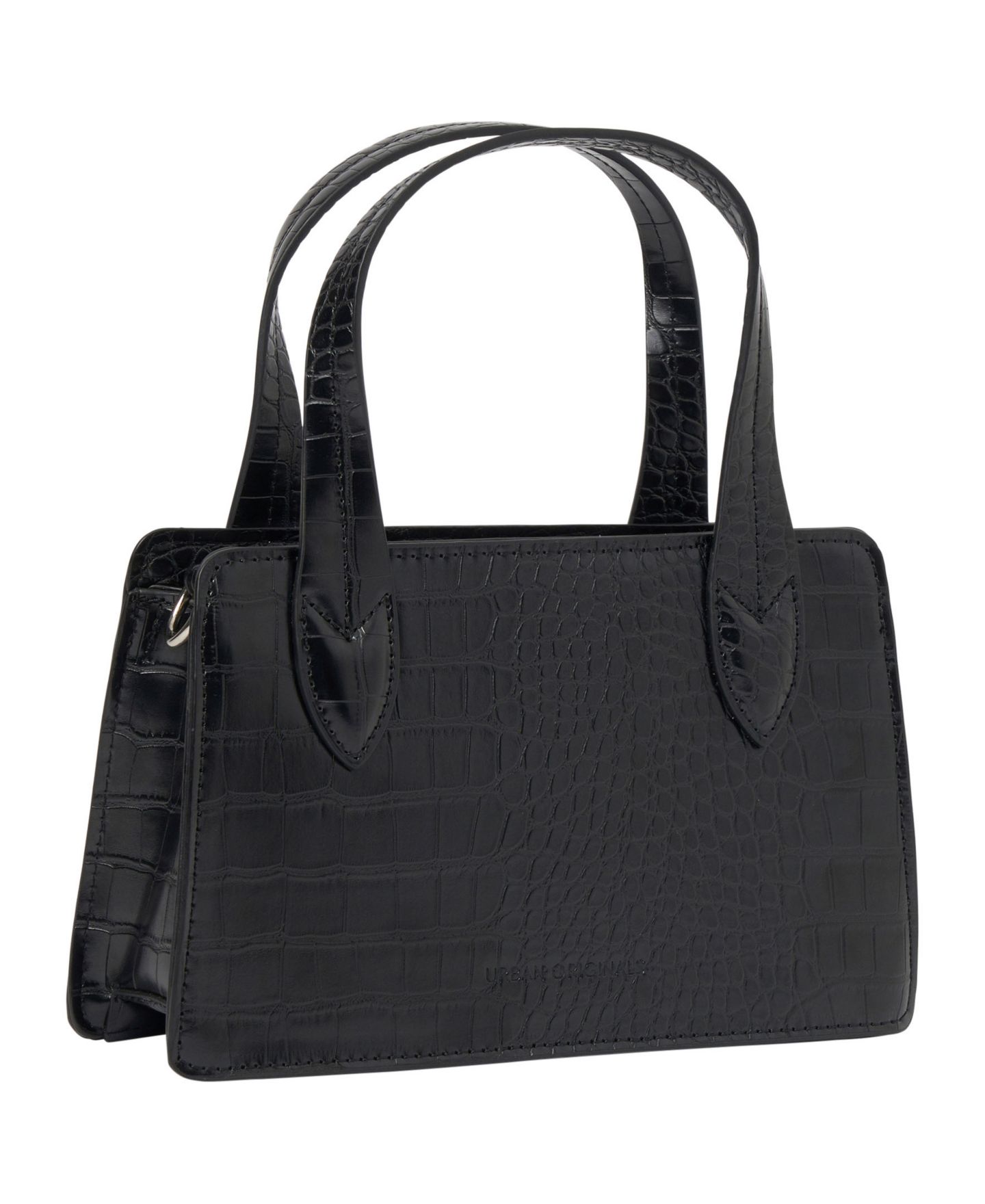 Женская сумка Urban Originals August Croc-effect Faux Leather Crossbody, цвет: Чёрный — фото 3