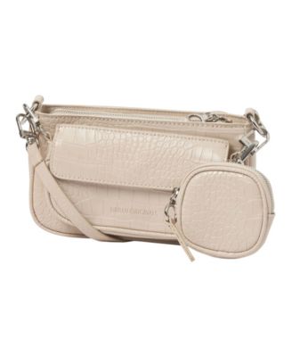 A Little Crazy Croc-effect Faux Leather Crossbody Bag