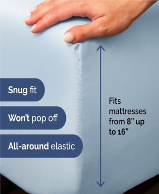 4 Piece Deep Pocket Microfiber (Muted, Vibrant, Heathered) Sheet Set - Queen