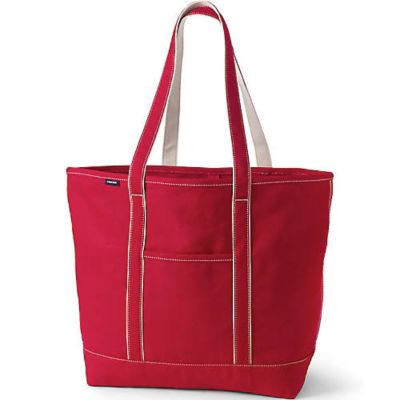 Lands' End Extra Large Solid Color 5 Pocket Open Top Long Handle