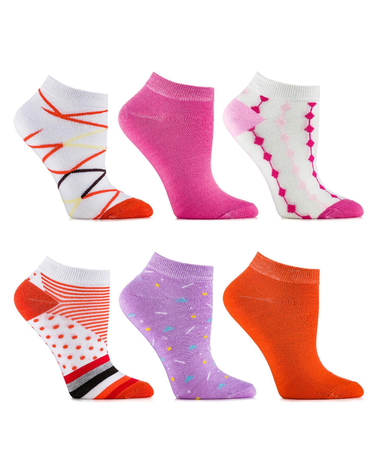 Women's Watermelon Blond Ankle Socks 6 Pack