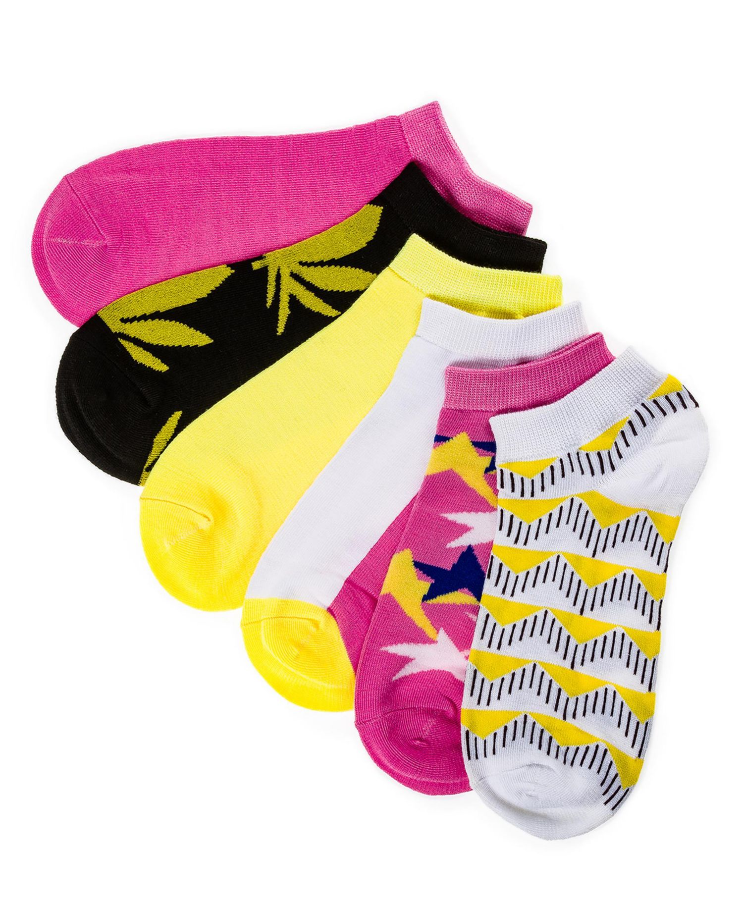 Women's Zippy Flaxen Ankle Socks 6 Pack