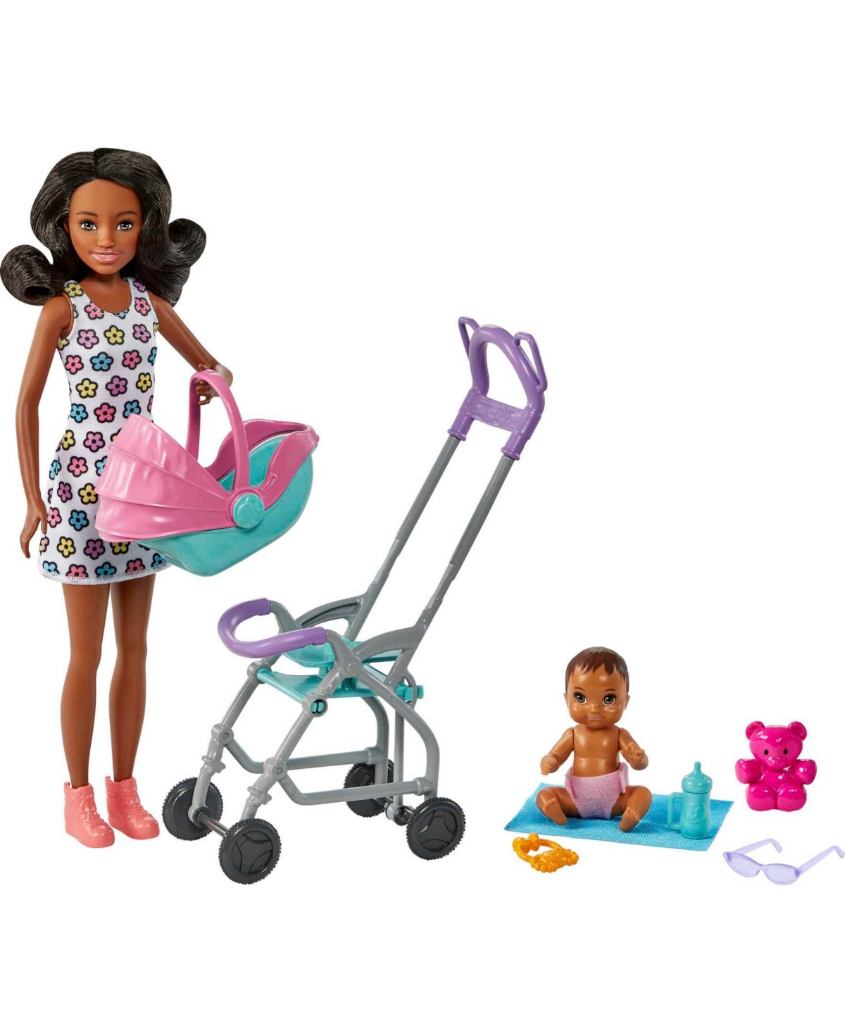 Barbie Kids' Skipper Babysitters, Inc. Doll And Stroller Playset In Multi-color