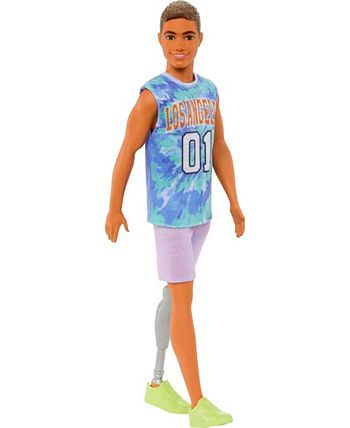Barbie Ken Fashionistas Doll 212 With Jersey and Prosthetic Leg - Macy's