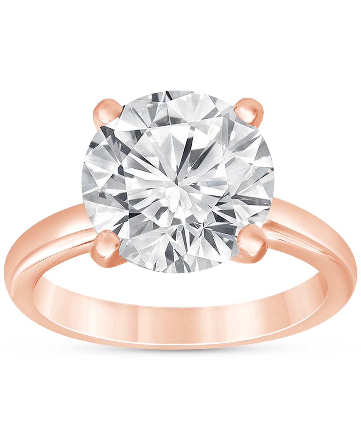 Badgley Mischka Certified Lab Grown Diamond Solitaire Engagement Ring (5 ct. t.w.) in 14k Gold