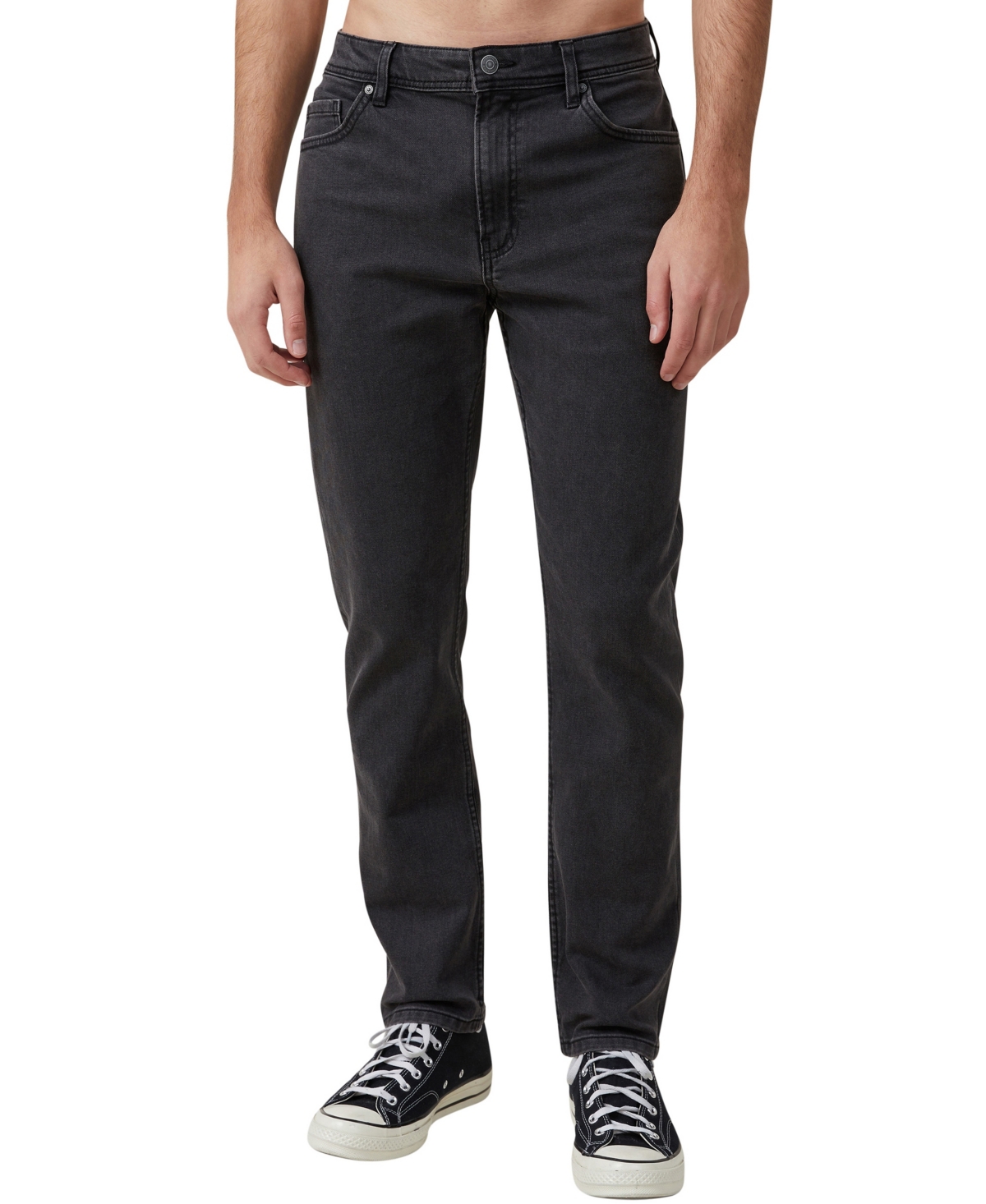 Cotton On Men's Slim Straight Jeans In Pitstop Black