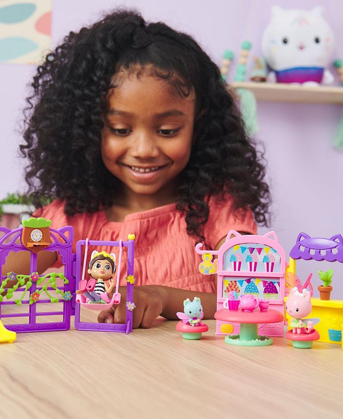 Gabby's Dollhouse KittyFairy Garden Party, 18Piece Playset with 3 Toy