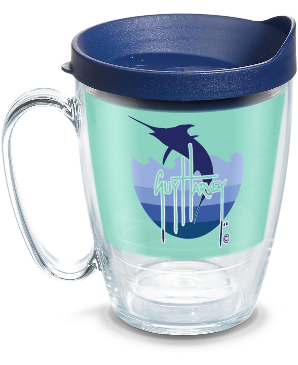 Tervis Tumbler Tervis Guy Harvey Mint And Navy Marlin Made In Usa Double Walled Insulated Tumbler Travel Cup Keeps  In Open Miscellaneous
