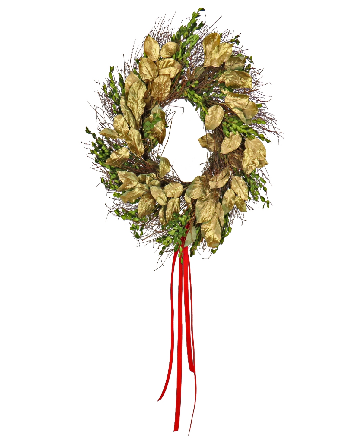 22" Boxwood Holiday Wreath - Green