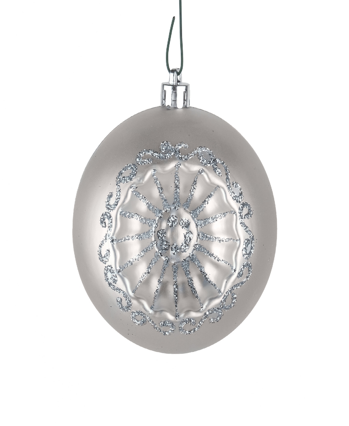 National Tree Company First Traditions 6 Piece Shatterproof Glittering Ornaments In Silver