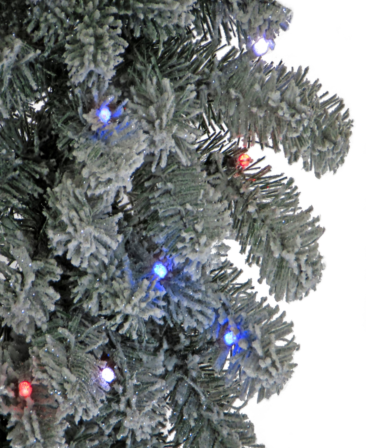 Shop National Tree Company 4' Snowy Sheffield Spruce Entrance Tree With Twinkly Led Lights In Green
