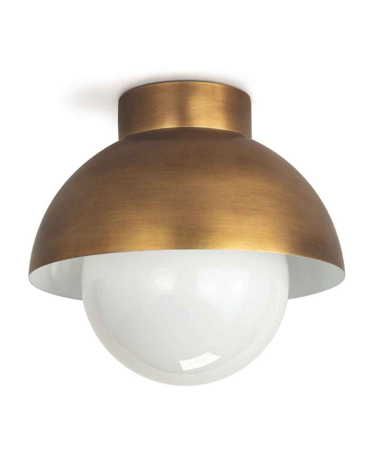 Shop Regina Andrew Montreux Flush Mount Lamp In Brass