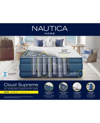 Cloud Supreme Express Inflatable 20" Air Mattress with Built in Pump, Queen