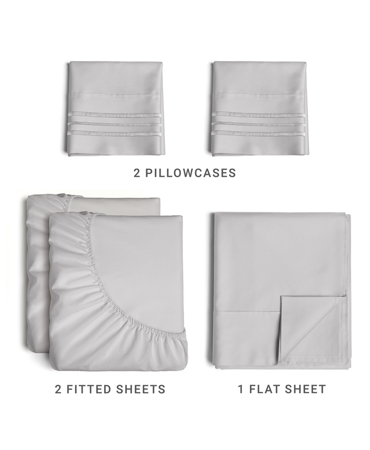 Cgk Unlimited 5 Piece 100% Cotton 400 Thread Count Sheet Set -