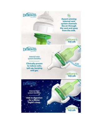 Baby 14 Piece Options+ Newborn Wide-Neck Bottle Gift Set