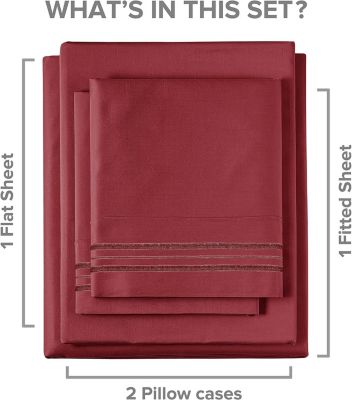 Solid Microfiber 4-Pc. Sheet Set, Twin XL