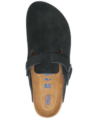 Women's Boston Soft Footbed Suede Leather Clogs from Finish Line