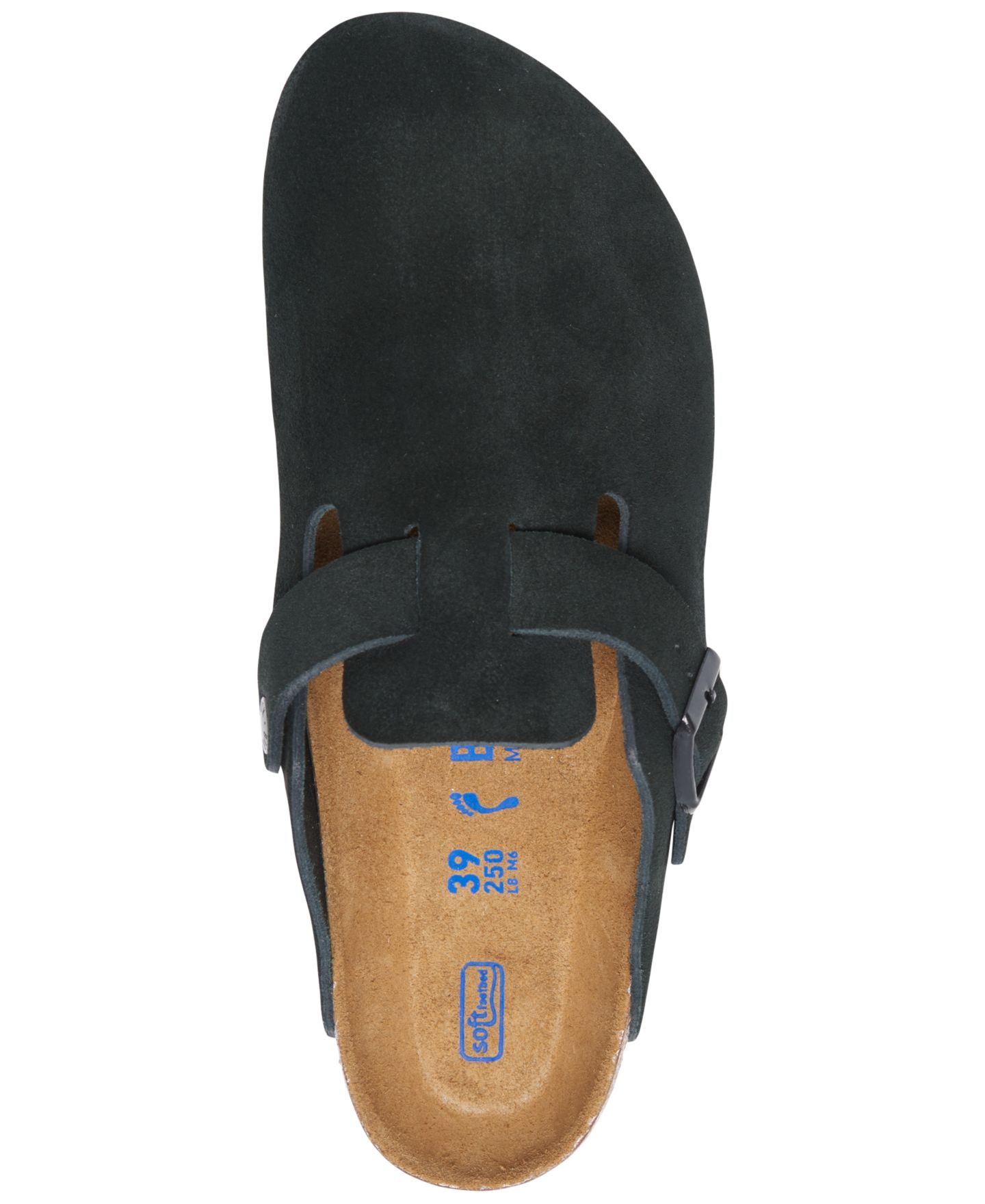 Женские сабо Birkenstock Boston Soft Footbed Suede, цвет: Чёрный — фото 5