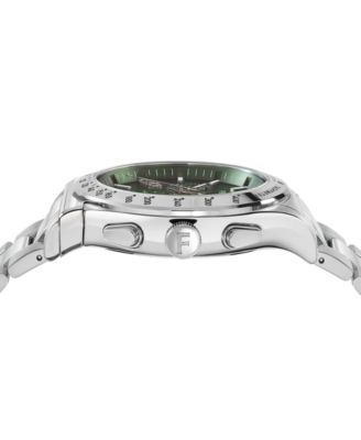 Salvatore Men's 1927 Swiss Chronograph Silver-Tone Stainless Steel Bracelet Watch 42mm