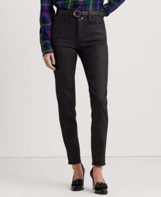 Ralph Lauren Womens High Rise Skinny Ankle Jeans Black Size 8 main image 0