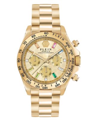 Philipp Plein - Women's Chronograph Nobile Gold-Tone Stainless Steel Bracelet Watch 38mm