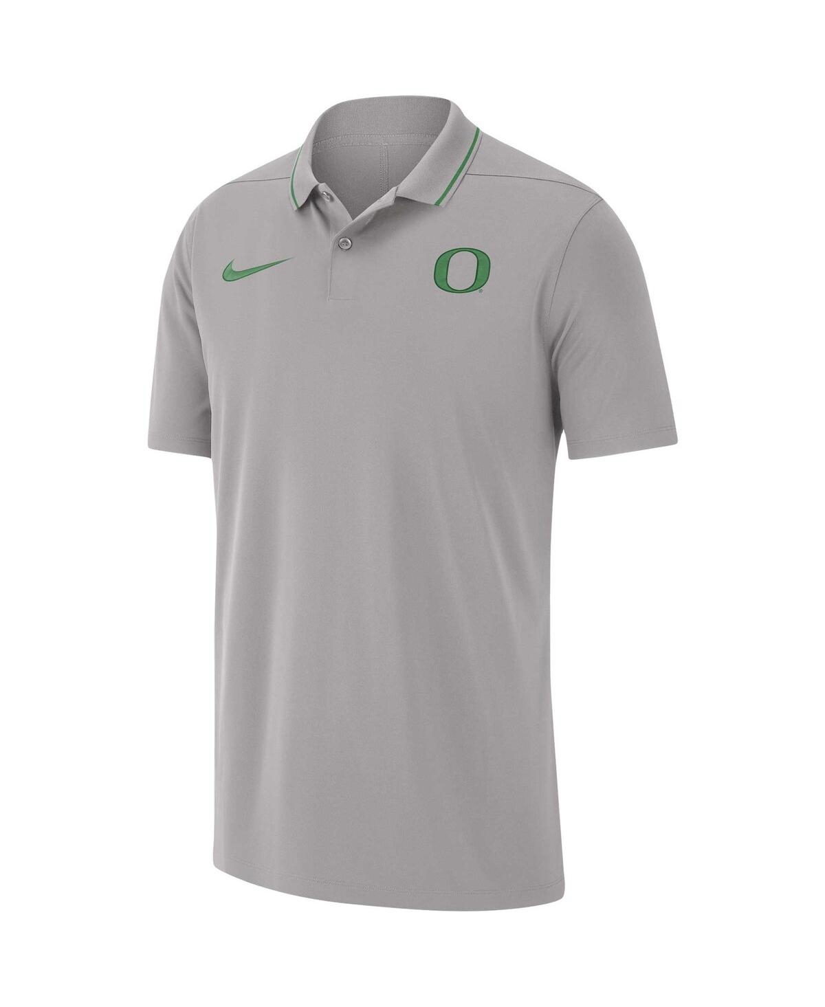 Shop Nike Men's  Gray Oregon Ducks 2023 Coaches Performance Polo Shirt