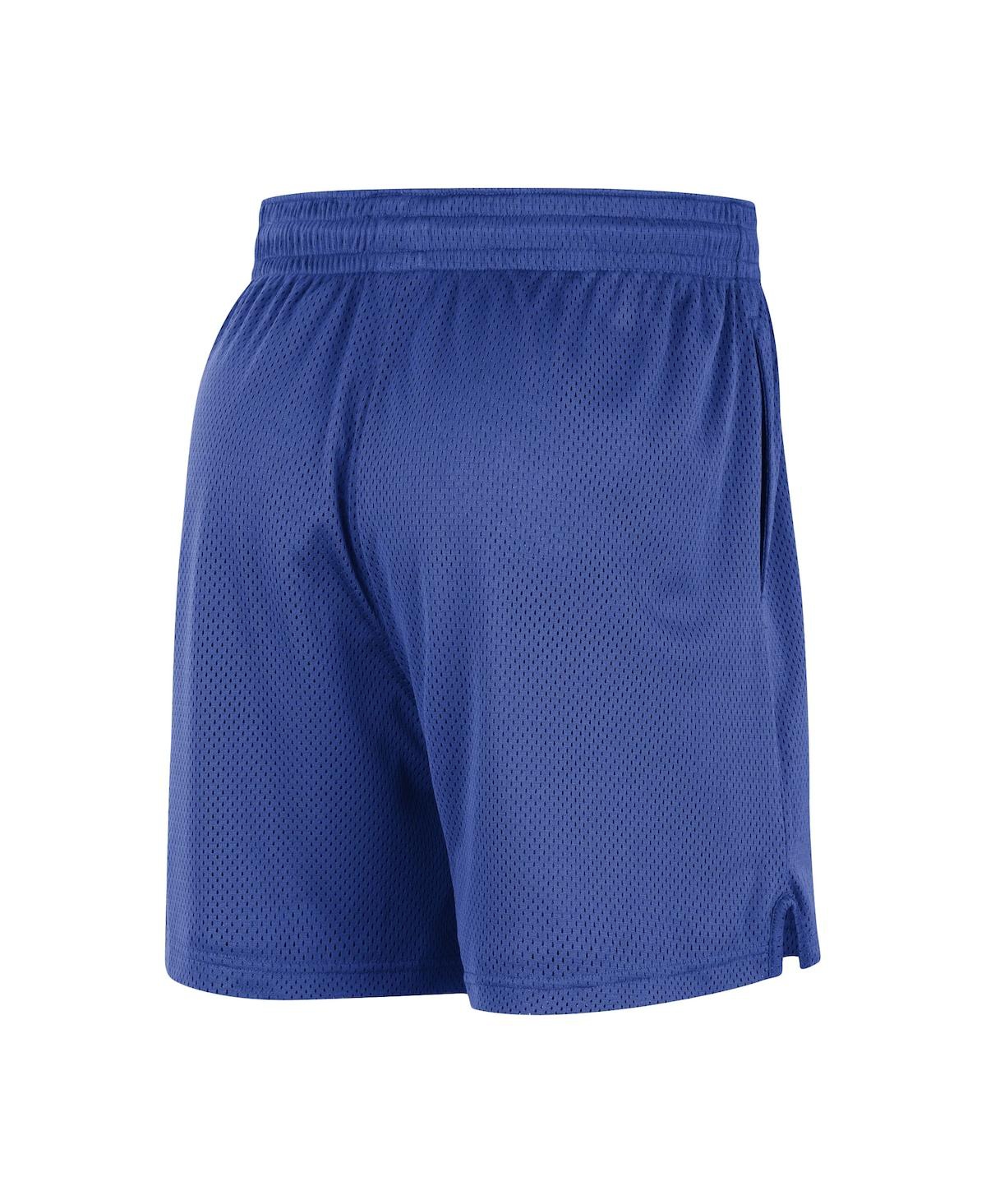 Shop Nike Men's And Women's  Blue Dallas Mavericks Warm Up Performance Practice Shorts
