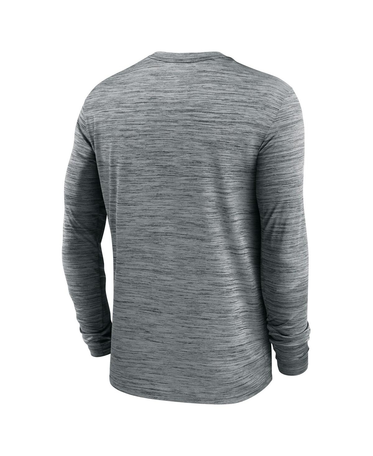 Men's NikeTampa Bay Buccaneers Sideline Team Velocity Performance Long Sleeve T-shirt - Heather Gray
