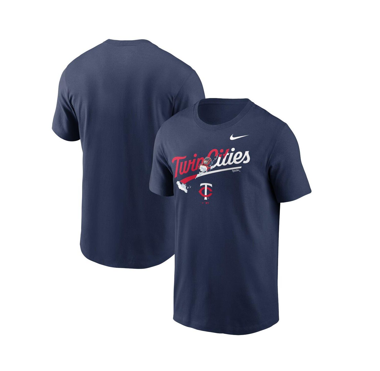 Men's Navy Minnesota Twins Twin Cities Snow Hometown T-shirt