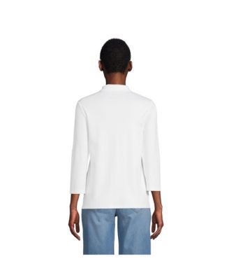 Women's 3/4 Sleeve Supima Cotton Polo Shirt