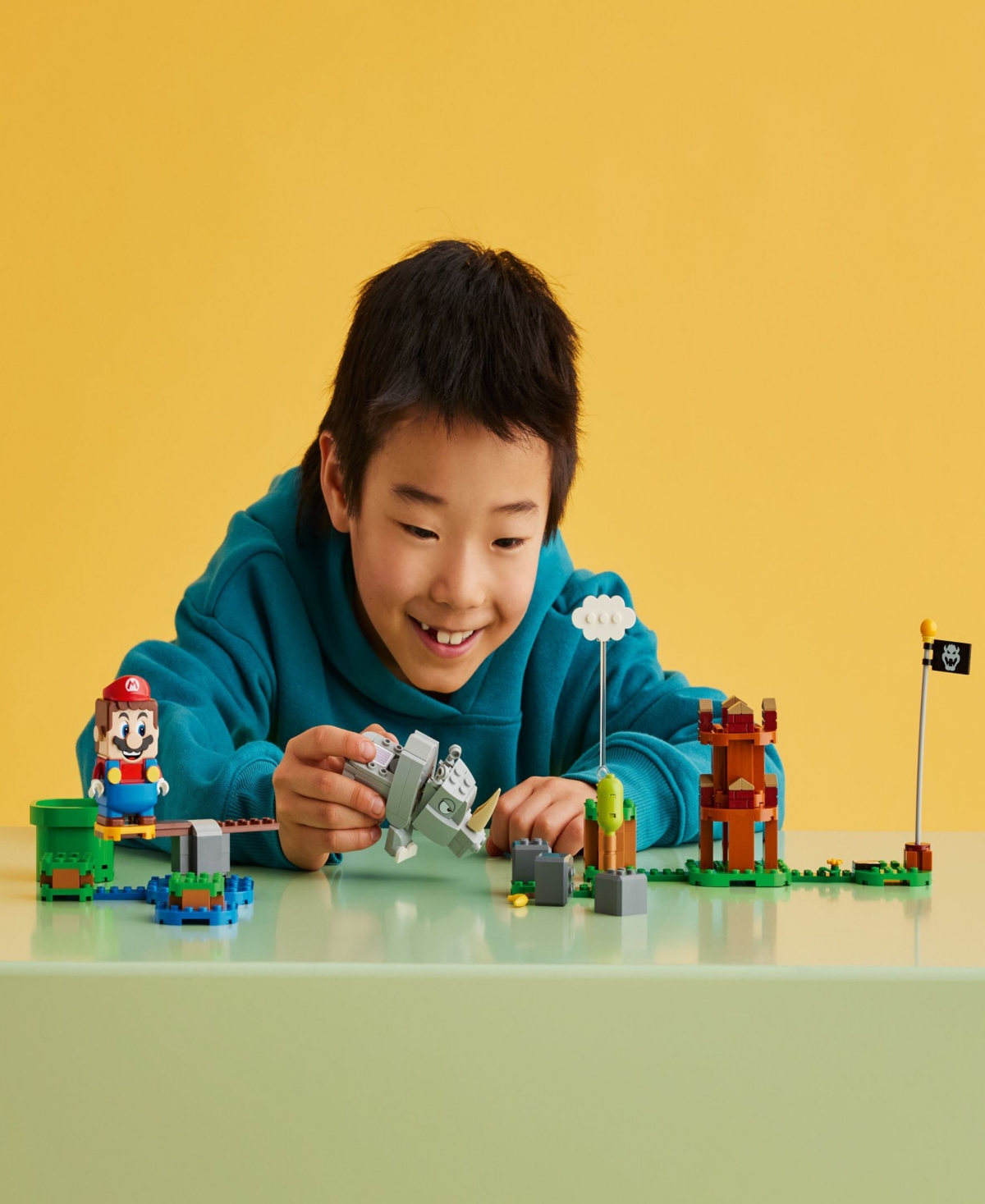 Shop Lego Super Mario 71420 Rambi The Rhino Expansion Set Toy Building Set In Multicolor