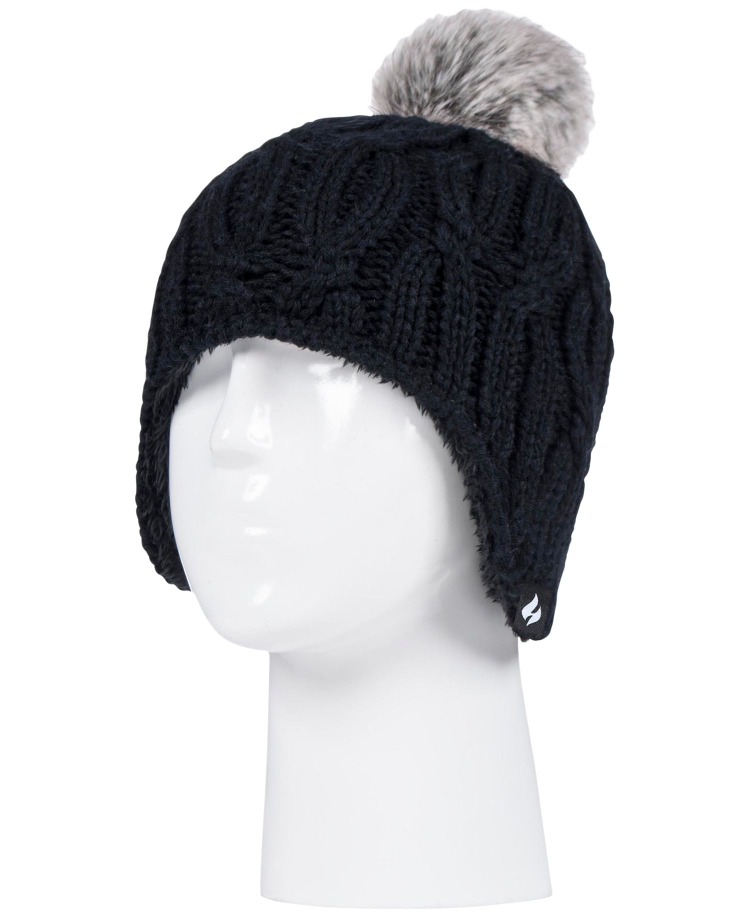 Women's Nikki Cosy Ears Pom-Pom Hat