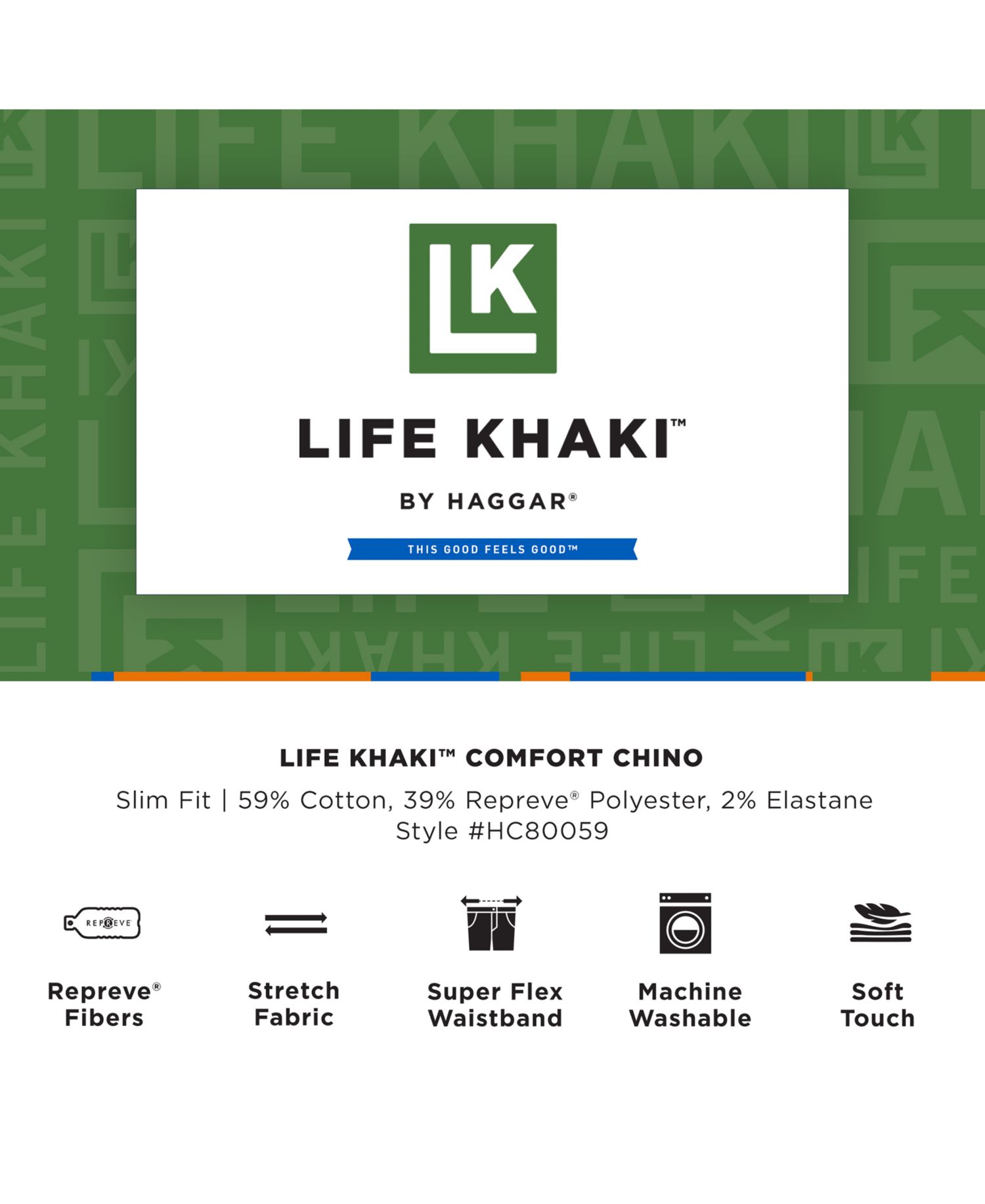 Men's Slim-Fit Life Khaki™ Comfort Pants