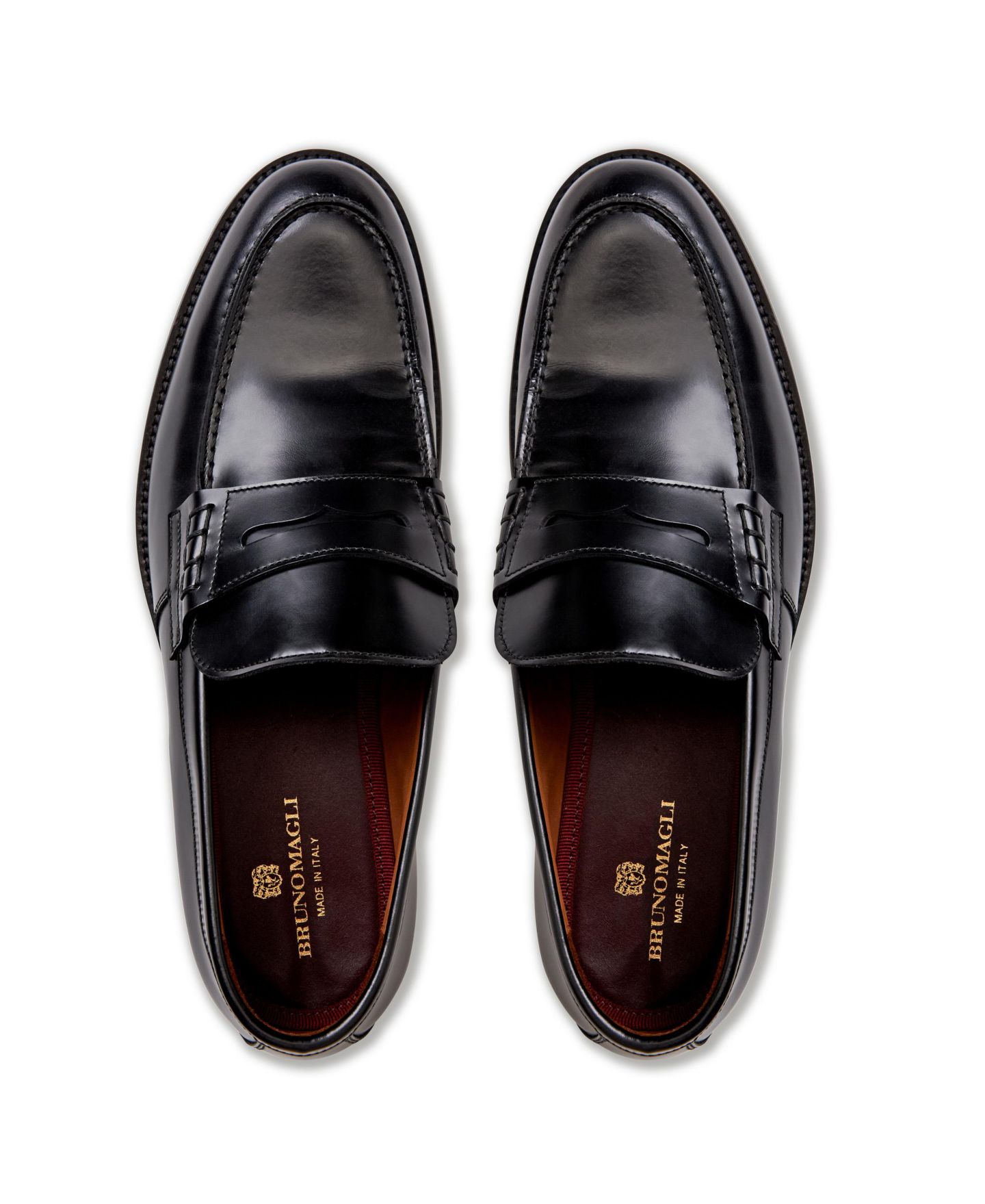 Мужские туфли Bruno Magli Carter Slip-On, цвет: Чёрный — фото 4