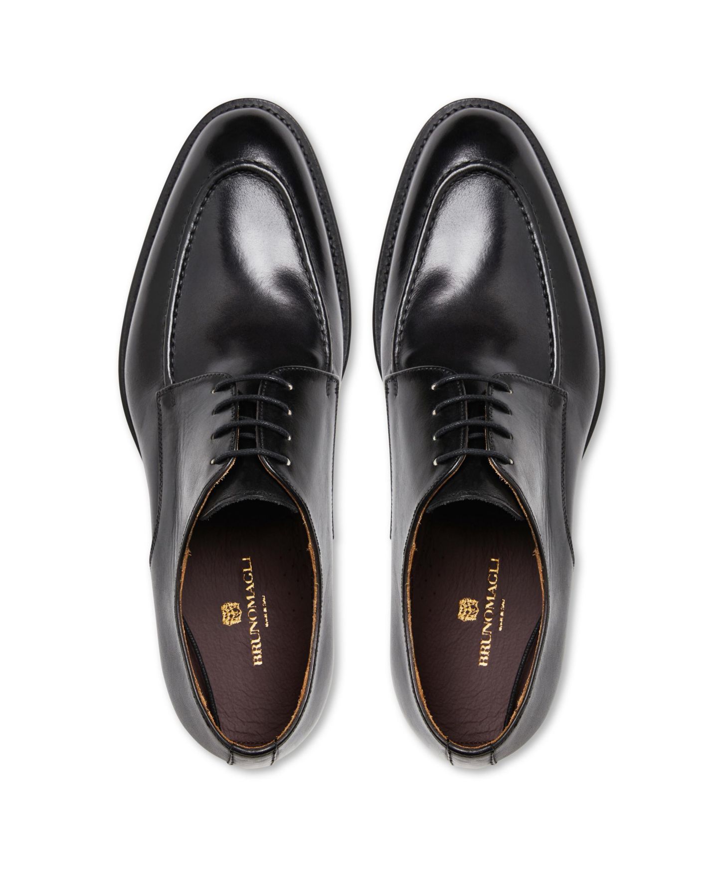 Обувь Bruno Magli Men's Santino Lace-Up, цвет: Чёрный — фото 4